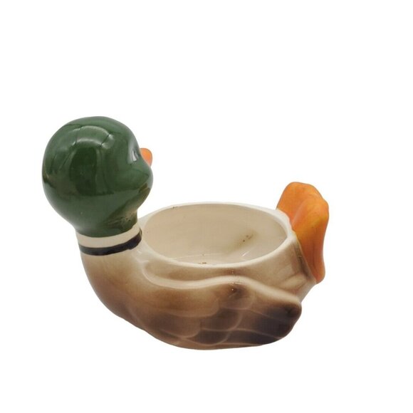 Josef Vintage Mallard Duck Planter Soap Trinket Dish‎ Ceramic Whimsical Vintage - Picture 4 of 7